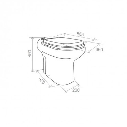 Inodoro SANICOMPACT Elite 0101504 con sistema triturador-bombeador