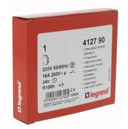 Interruptor Horario Analógico CR/D/1X16/1MOD Legrand  412790