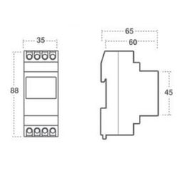 Digital tidströmbrytare DATA MICRO+ 1 KRETS OB172012N Orbis