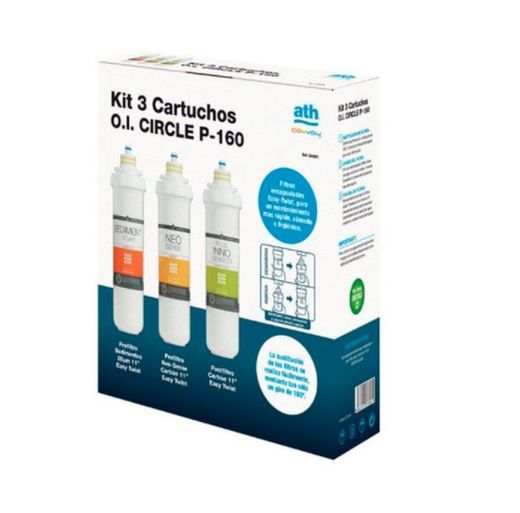 Kit 3 erstatningskassetter Cirkel ATH 304424