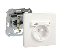 Kit Monoblock Schuko + 2 cargadores USB 1 elemento Simon 270 27190610-093
