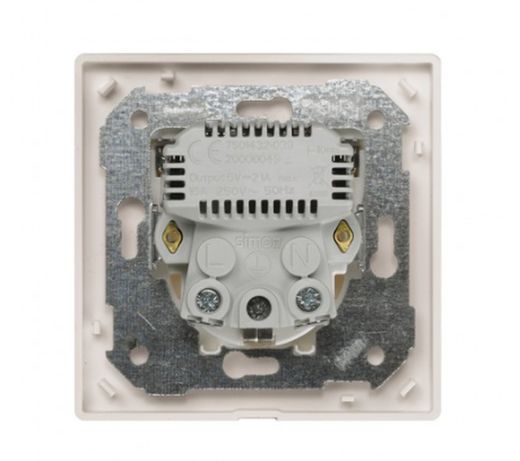 Kit Monoblock Schuko + 2 cargadores USB 1 elemento Simon 270 27190610-093