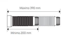Förlängningsbar WC-hylsa CABEL 70721375