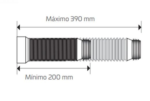 Förlängningsbar WC-hylsa CABEL 70721375