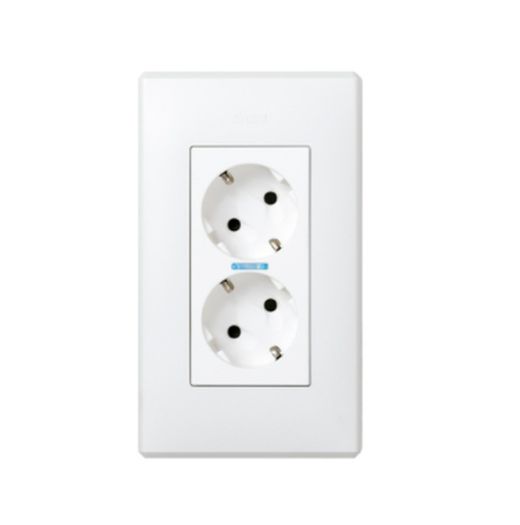 Unterputzrahmen 500 Cima 1 Doppelmodul weiß Simon 51010101-030