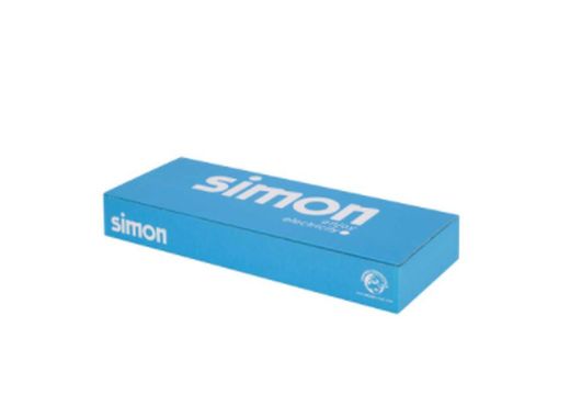 Cornice a filo 500 Cima con 6 moduli doppi bianco Simon 51010106-030