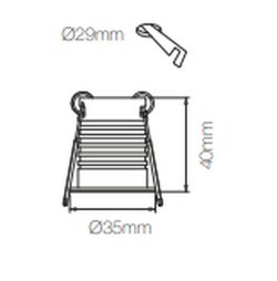Mini proiettore LED PULSAR R 3,5w 3000k di Beneito e Faure
