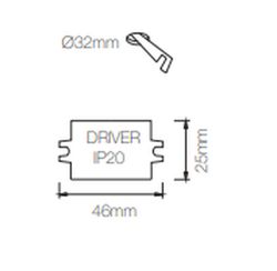 Mini proiettore LED PULSAR R 3,5w 3000k di Beneito e Faure