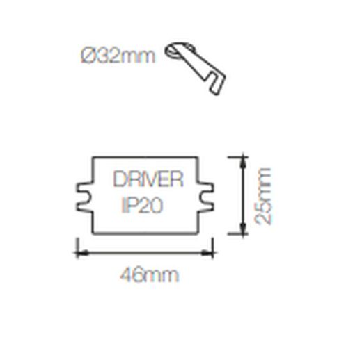 Mini proiettore LED PULSAR R 3,5w 3000k di Beneito e Faure