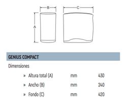 GENIUS COMPACT indenlandsk omvendt osmose uden pumpe KABEL 304073-01
