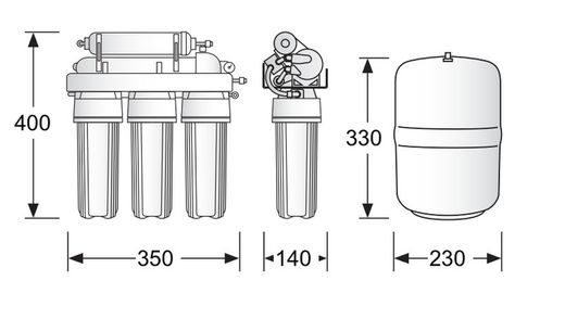 Domestic reverse osmosis Genius Pro 50 CABEL