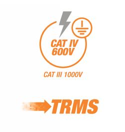 TRMS 600A CAT IV AC / DC strømtang med temperaturmåling HT-Instruments 0913