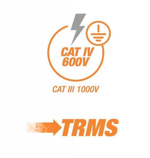 TRMS 600A CAT IV AC / DC strømtang med temperaturmåling HT-Instruments 0913