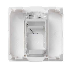 Platte VD 500 Flat Top CG mit 1 weißen Stecker Simon 50000085-030