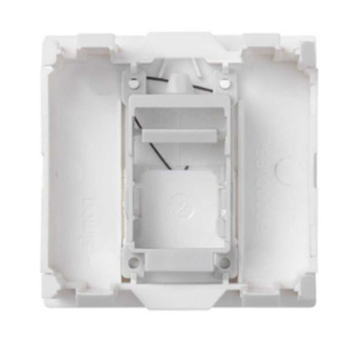 Platte VD 500 Flat Top CG mit 1 weißen Stecker Simon 50000085-030