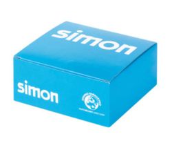 Platte VD 500 Flat Top CG mit 1 weißen Stecker Simon 50000085-030