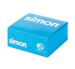 CG 500 Cima flat RV plate with 2 white Simon connectors 50000089-030