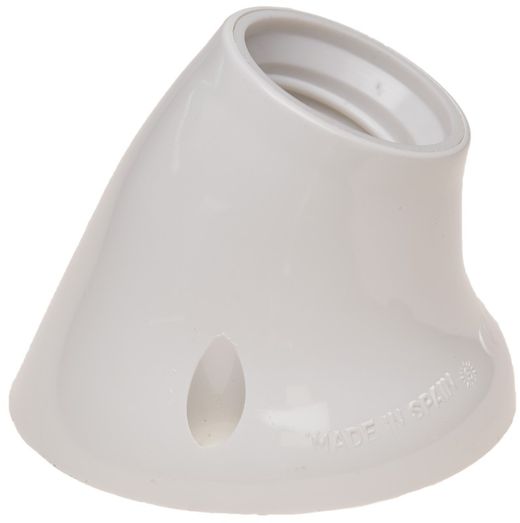 Douille de lampe E-27. 4A 250V. douille courbée