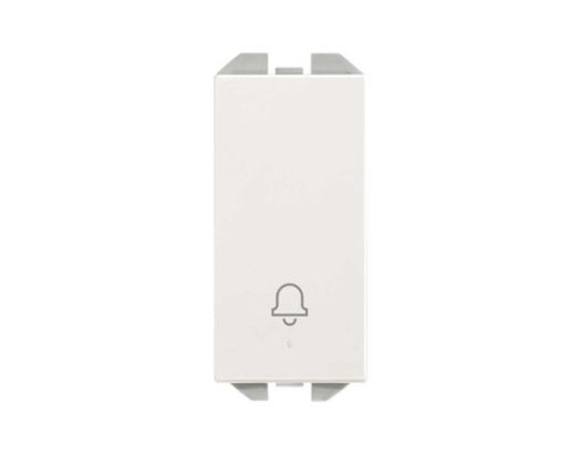 Bouton avec gravure Cloche 10A module étroit