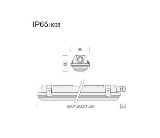 RODA 1783 LED 39W CLD CELL GRÅ 178371