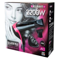 KÜKEN hårtork 2200w ac svart / magent 33732