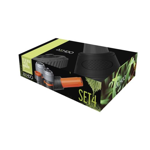 Set irrigazione 4 pezzi tubo 3/4 Akhuo + Alfa Dyser 47422