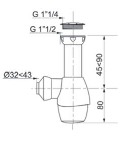 Universalsiphon "All in One" KABEL 30721368