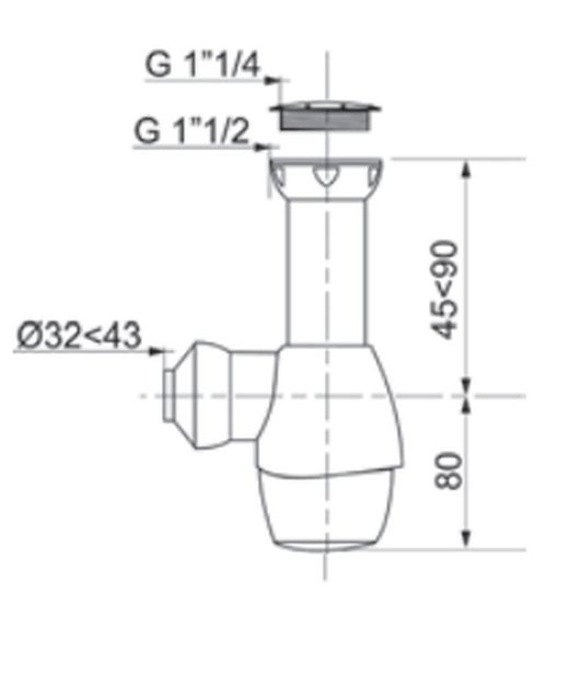 Universalsiphon "All in One" KABEL 30721368