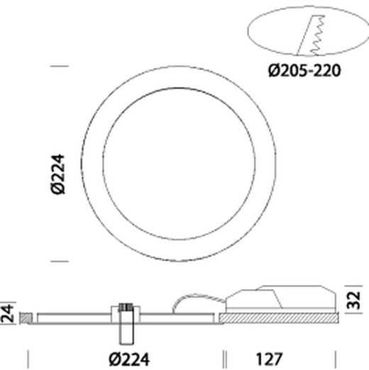 SLIM LEX 2.0 1595 18W 4K CLD CELL WEISS 159510