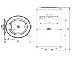 Termo Eléctrico VT Cabel 50L EE.C 941172