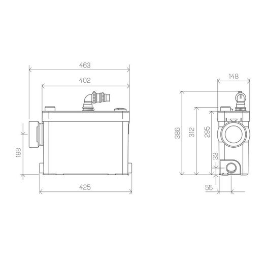 Sanitärentsorger SANIPACK 0101422