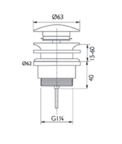 Quick-Clac kromventil CABEL 30719763