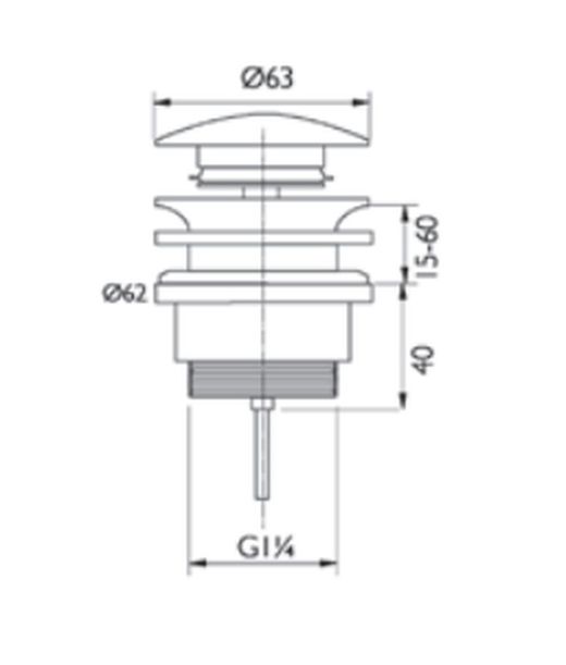 Quick-Clac kromventil CABEL 30719763
